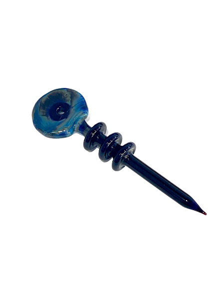 Triple Ring Dab Tool – Red/Marble - Jupiter Cannabis Winnipeg