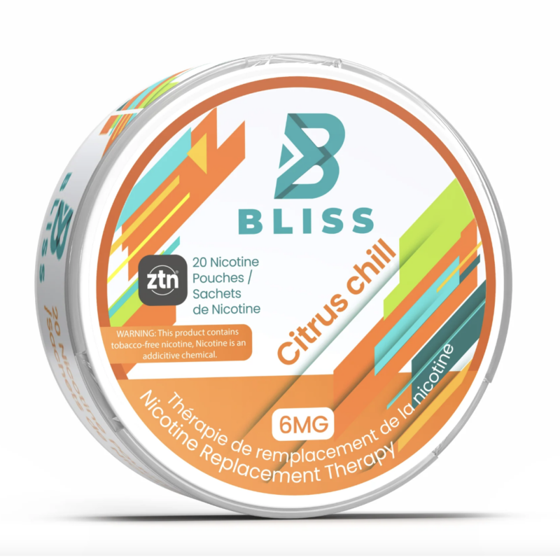 Bliss Citrus Chill 6mg – 20 Pouches - Jupiter Cannabis Winnipeg