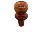 Jellyfish Full Colour 19mm Bowl – Amber - Jupiter Cannabis Winnipeg