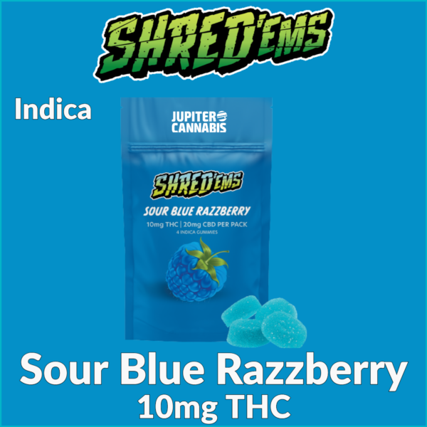 Shred'ems Sour Blue Razzberry