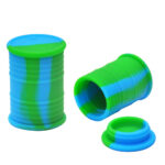 Silicone Small Oil Barrel – Purple/Black - Jupiter Cannabis Winnipeg