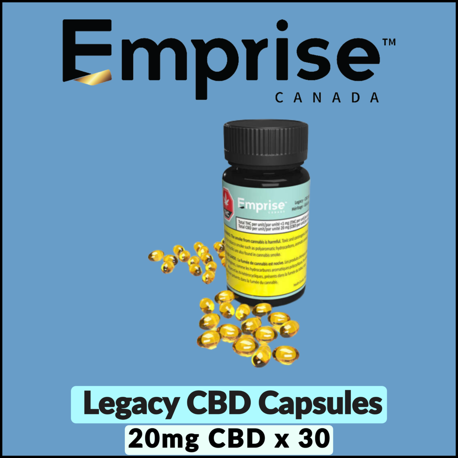 Emprise Legacy CBD Capsules Jupiter Cannabis Winnipeg