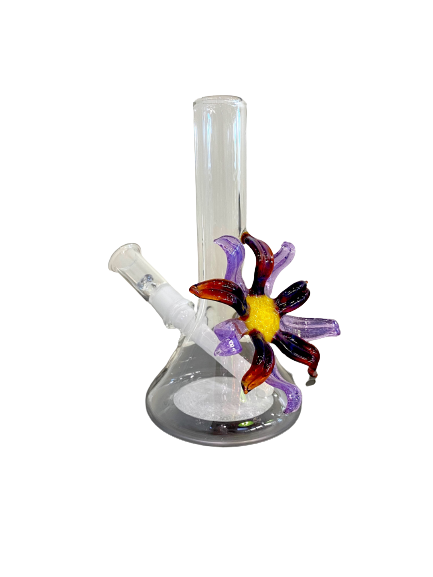6.5" Heady Purple Flower Dab Rig