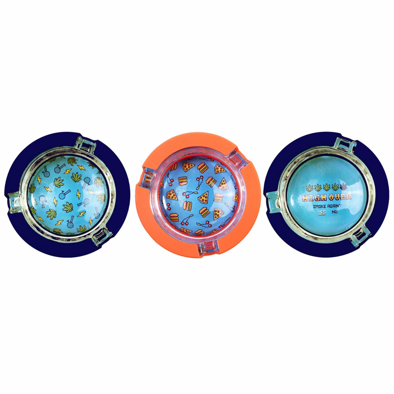 Ugly House Glass Ashtray w/ Silicone Cover - High Over (6634495639733)