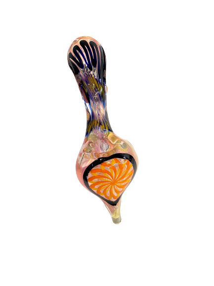 Hand Blown Colour Changing Sherlock Hand Pipe