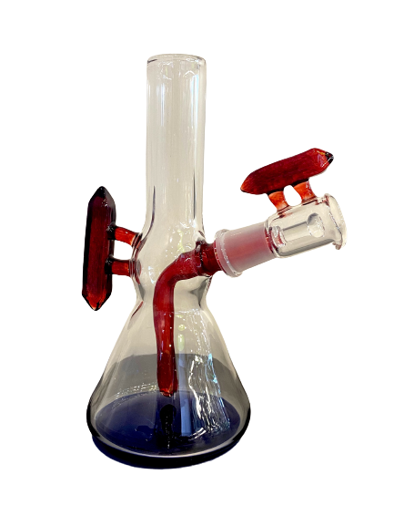 6.5" Heady Red & Blue Dab Rig