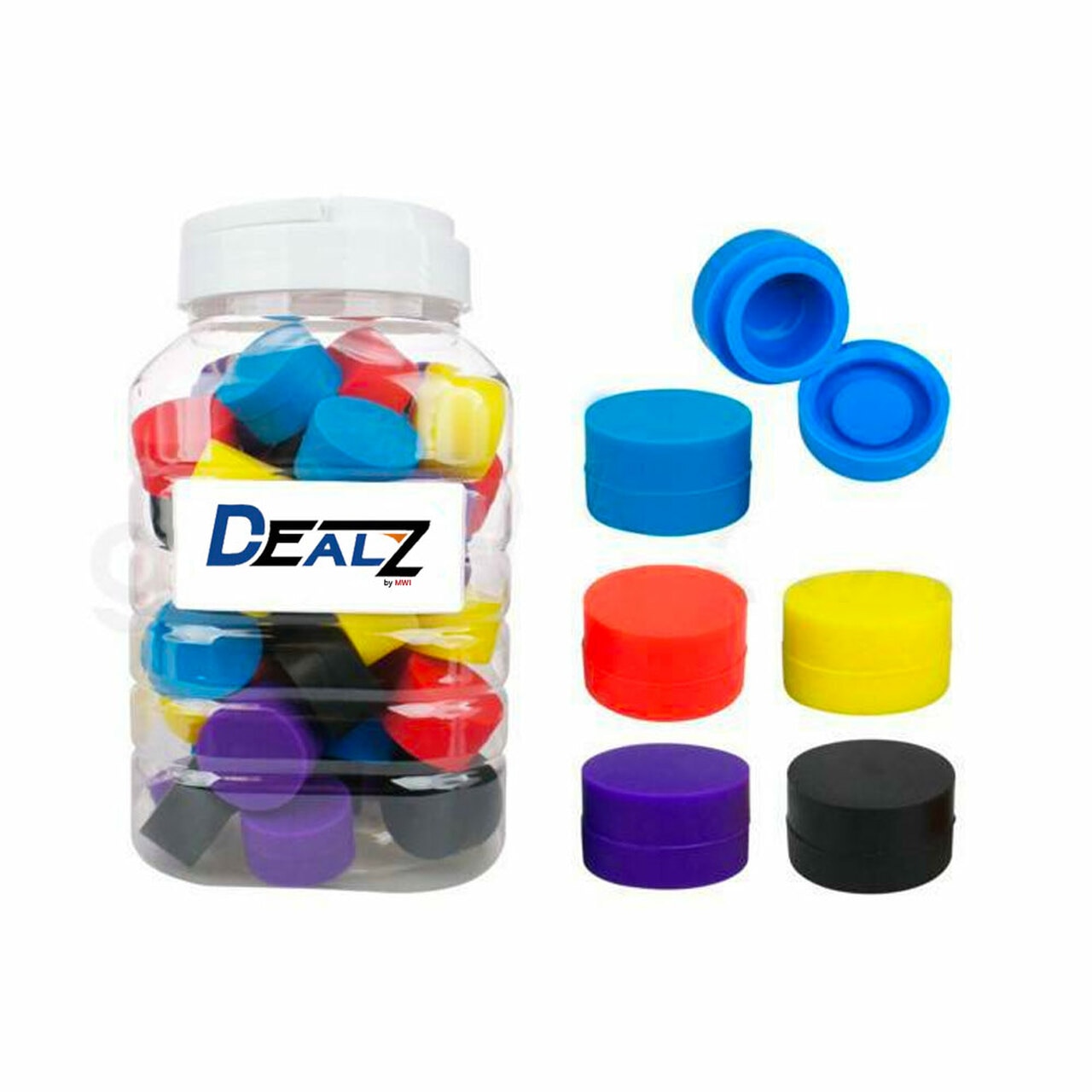 Dealz - 1.25" 6ml Silicone Container - Jupiter Cannabis (6634282025141)