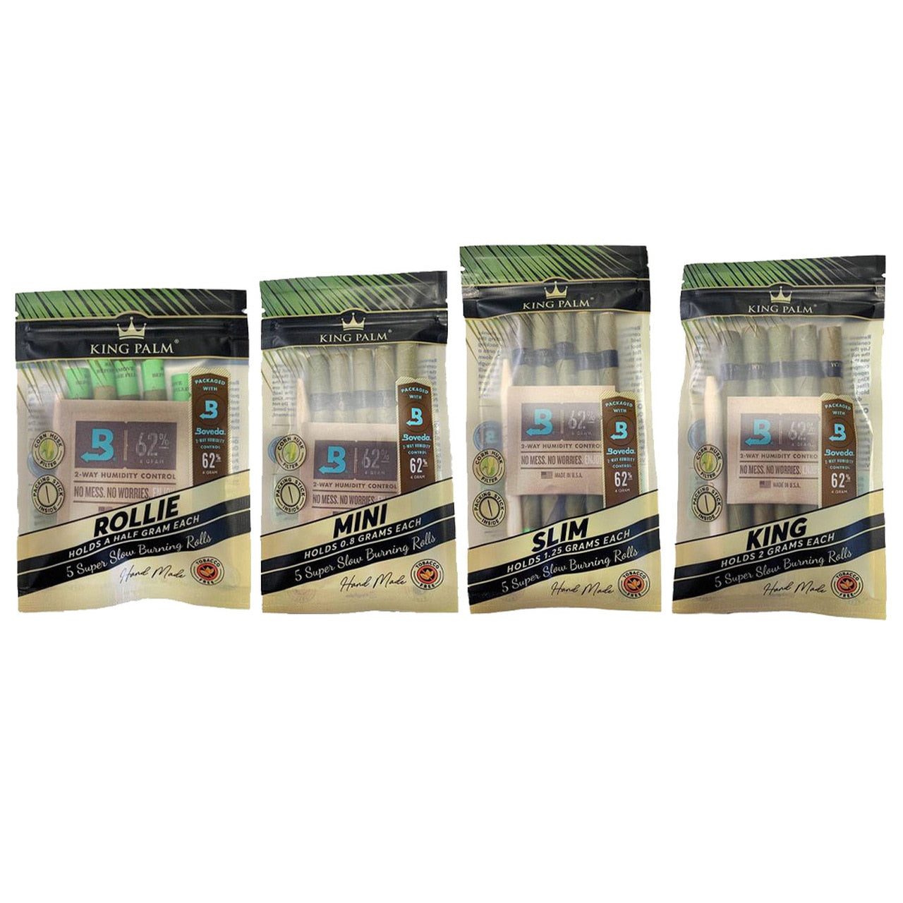 King Palm Pre-Roll Pouch - 5 per pack - Size