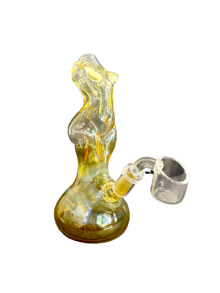 6" Fumed Naked Lady Dab Rig