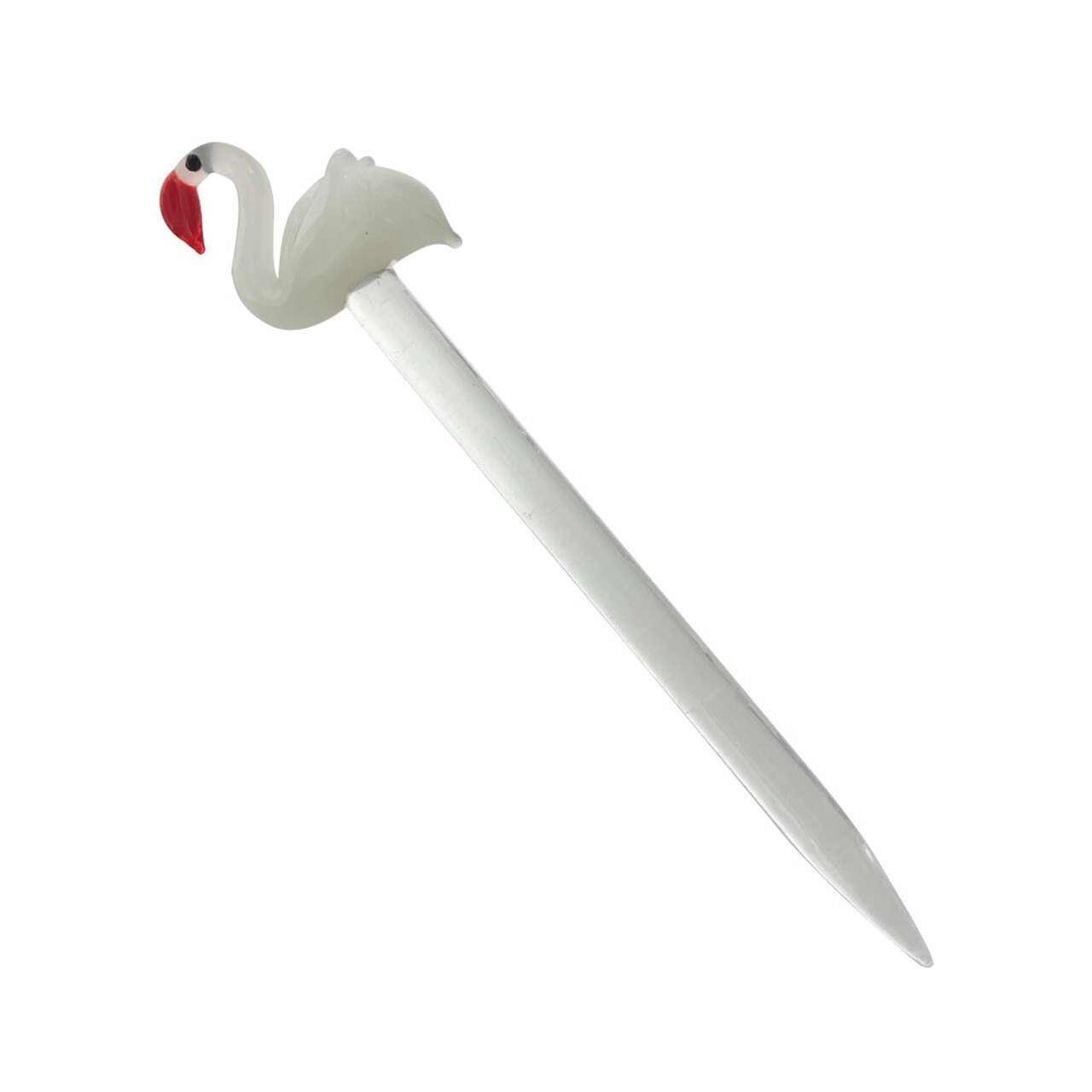 5" Glass Dabber - Flamingo