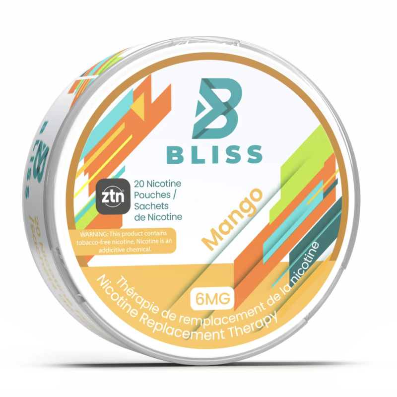Bliss Mango 6mg – 20 Pouches - Jupiter Cannabis Winnipeg