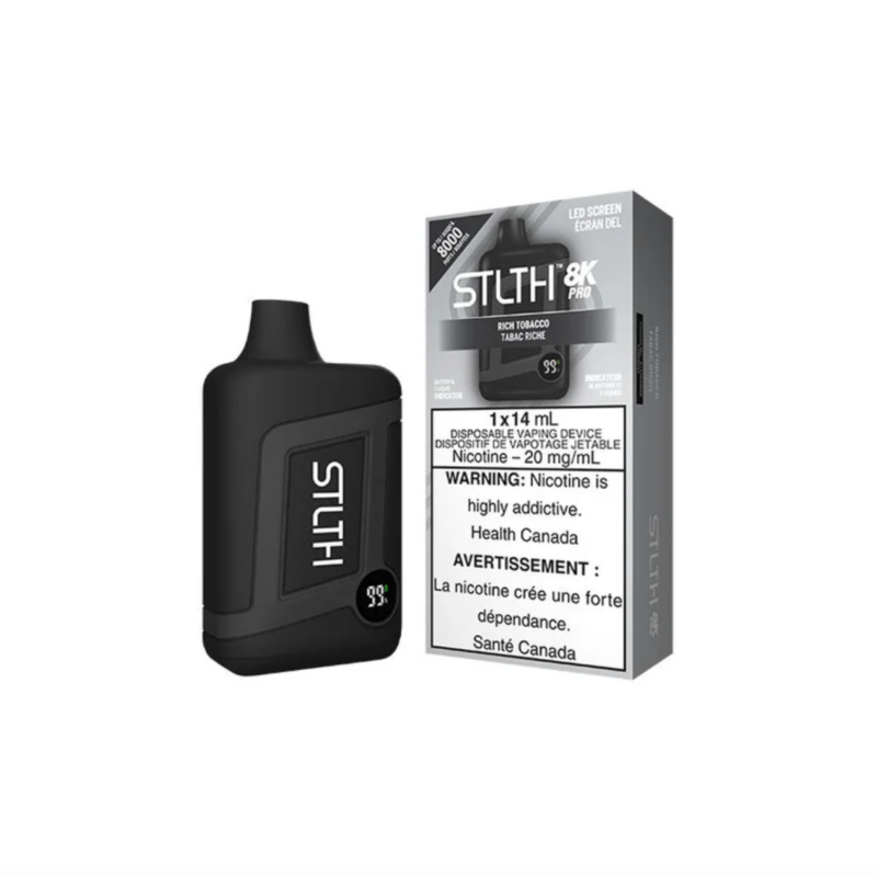 STLTH 8K Pro Disposable Rich Tobacco - Jupiter Cannabis Winnipeg