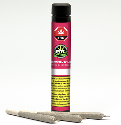 Mtl Cannabis STRAWBERRY N' MINTZ PR3X0.5G Indica - 1.5 g | Jupiter 