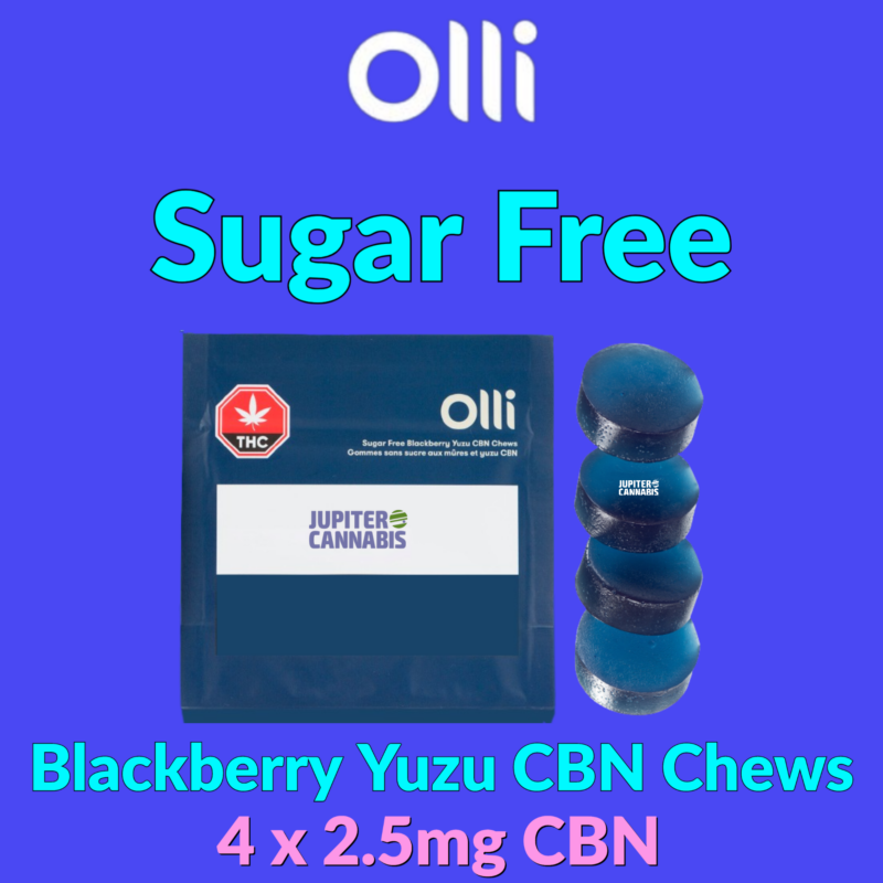 Olli Olli Sugar Free Blackberry Yuzu CBN Chews - Jupiter Cannabis Winnipeg
