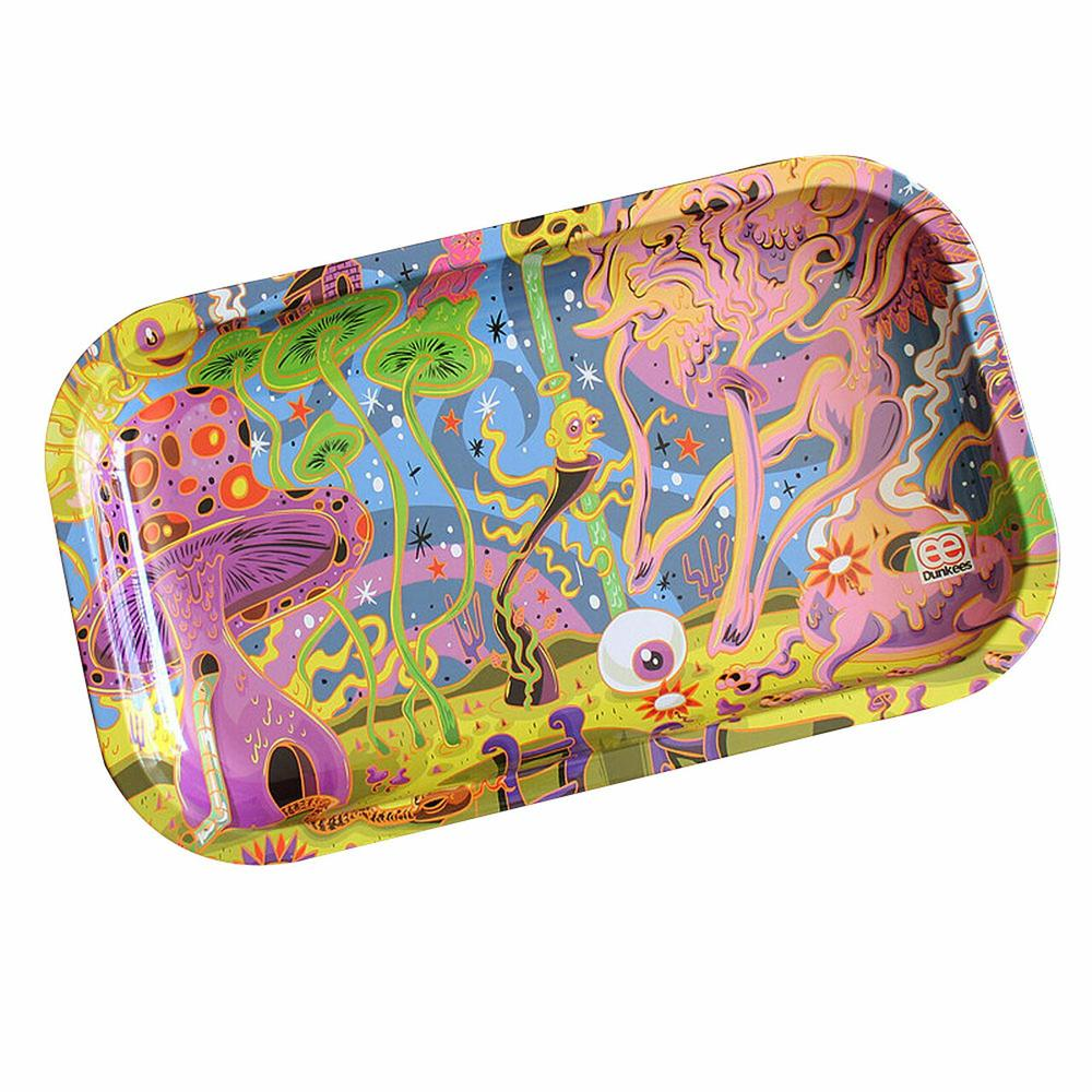 Dunkees 10.5" x 6.5" Rolling Tray - Blind Man Walking - Metal