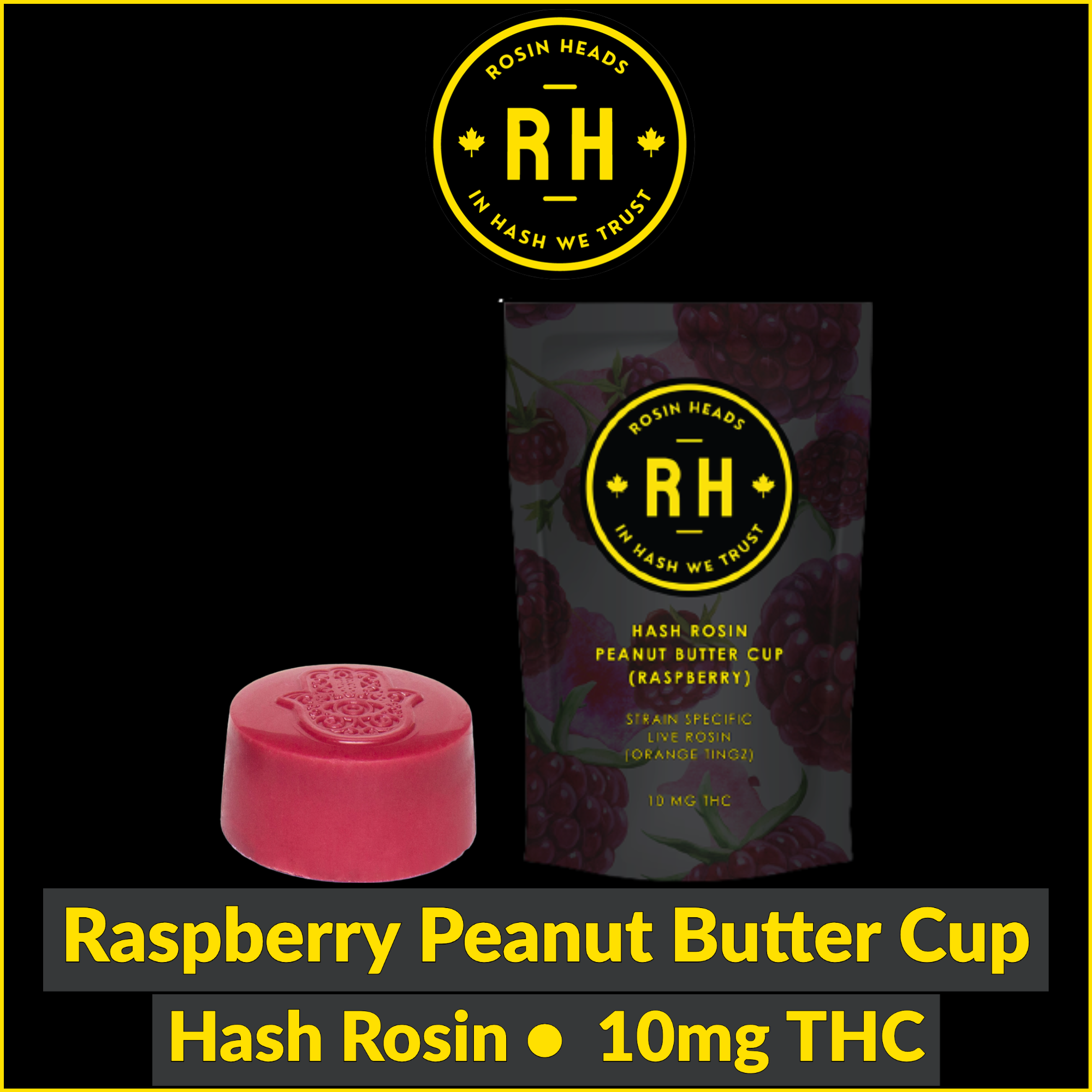 Rosin Heads Hash Rosin Raspberry Peanut Butter Cup