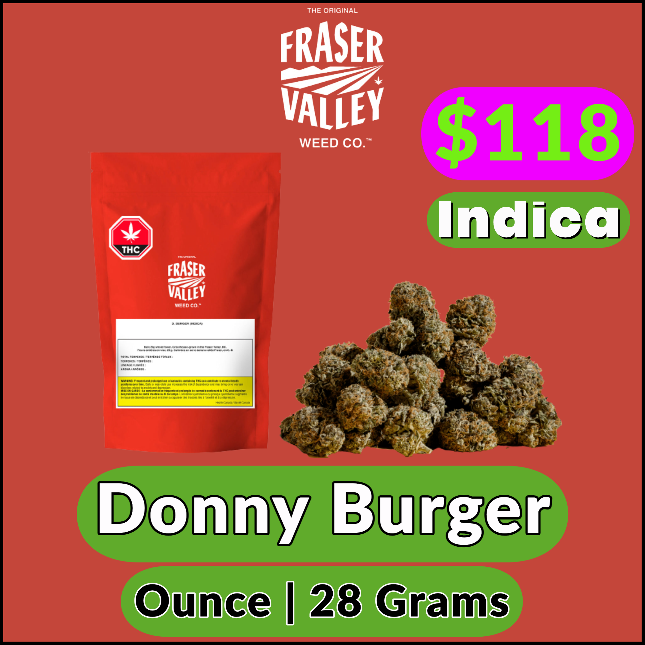 Donny Burger Ounce | Jupiter Cannabis Winnipeg