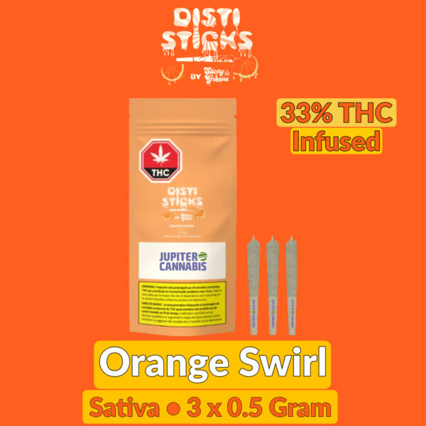 Disti Sticks Orange Swirl Infused Pre-Rolls