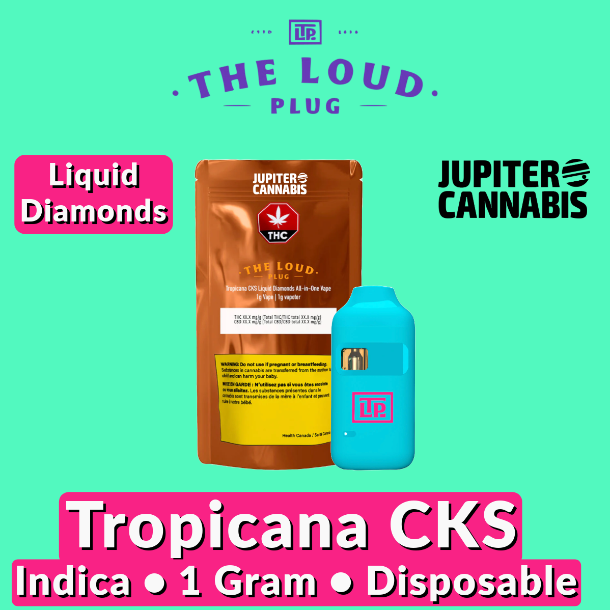 The Loud Plug Tropicana CKS Diamonds Disposable Vape
