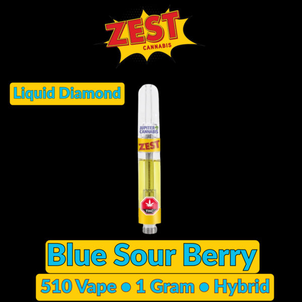 Zest Cannabis Blue Sour Berry Liquid Diamond Vape