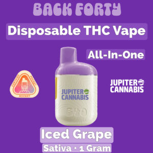 Back Forty Iced Grape Disposable THC Vape
