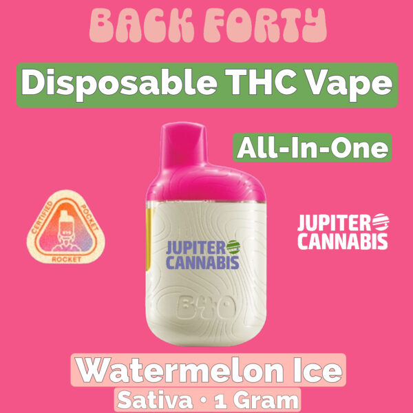 Back Forty Watermelon Ice Disposable THC Vape