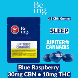 Being Blue Raspberry CBN 3:1 Gummies