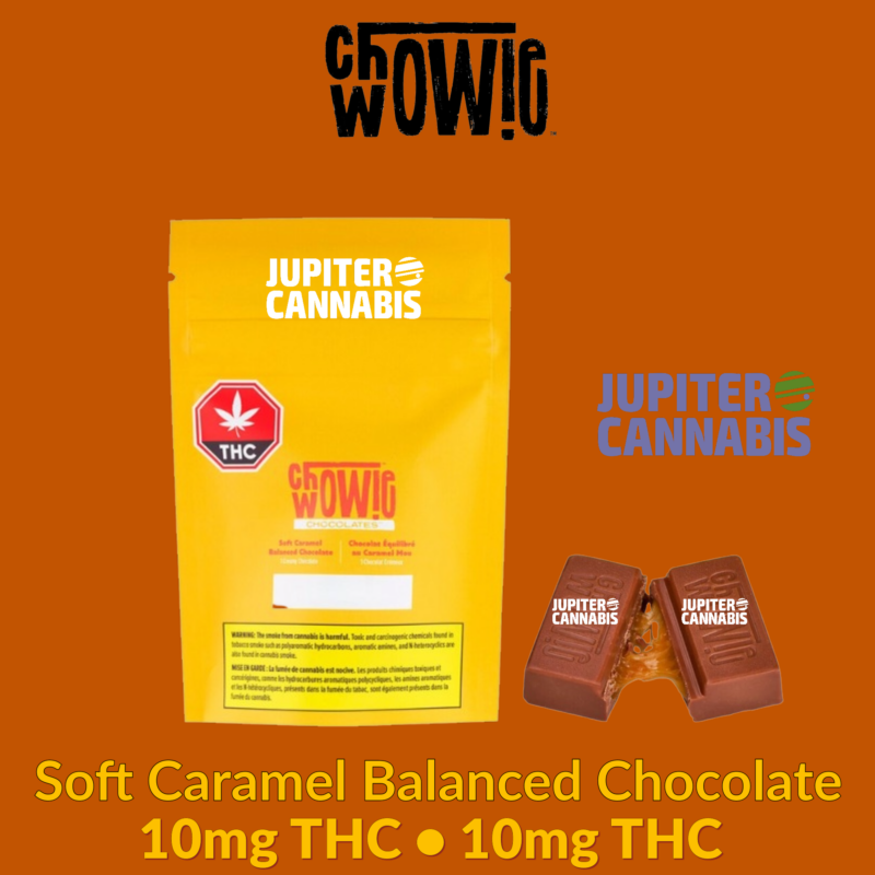 Chowie Wowie Chowie Wowie Soft Caramel Balanced Chocolate - Jupiter Cannabis Winnipeg