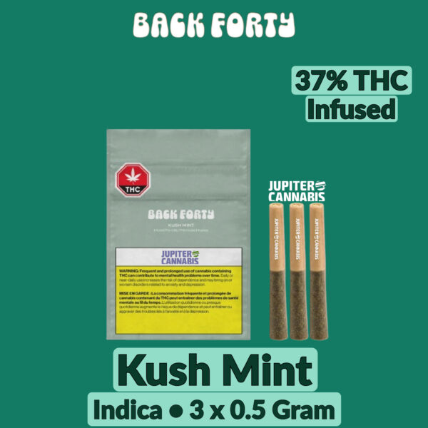 Back Forty Kush Mint Infused Pre-Rolls