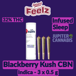 Spinach Blackberry Kush CBN Infused Pre Roll
