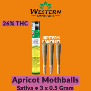 Western Cannabis Apricot Mothballs Pre Rolls