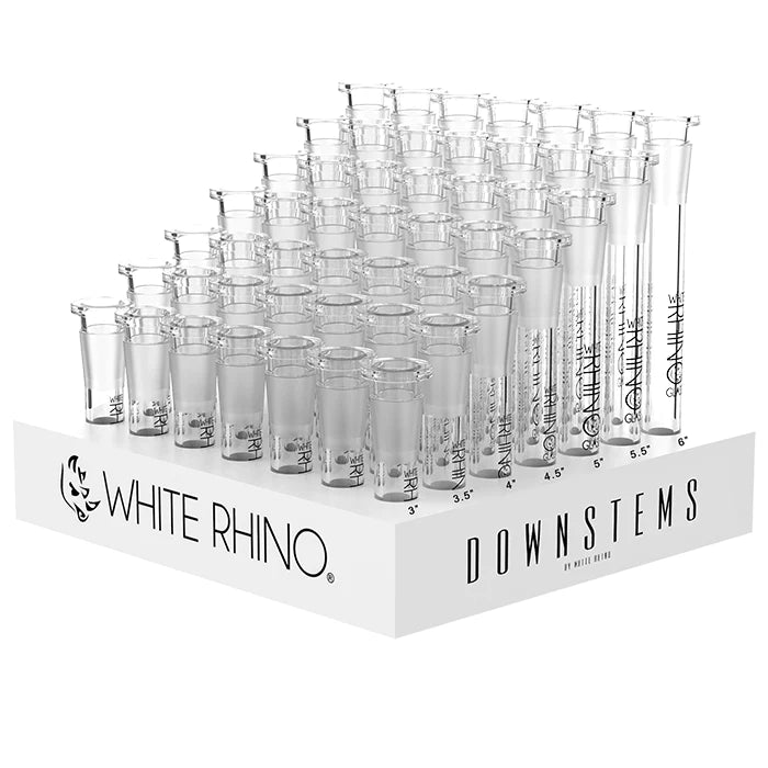 WHITE RHINO 19/14mm Glass Downstem – 3″ - Jupiter Cannabis Winnipeg