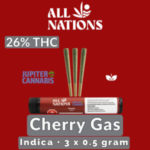 All Nations Cherry Gas Pre Rolls