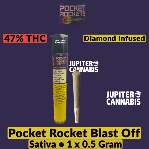 Pocket Rocket Blast Off Diamond Infused Half Gram Joint