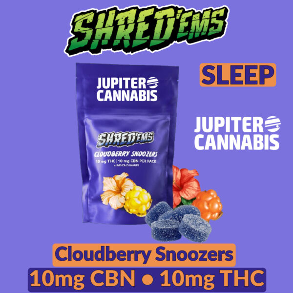 Shred'Ems Cloudberry Snoozers Gummies