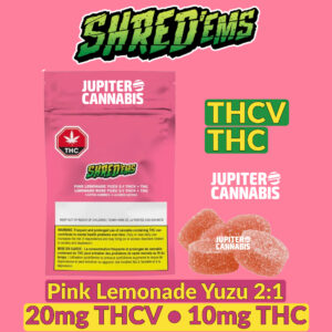 Shred'Ems Pink Lemonade Yuzu 2:1 THCV:THC