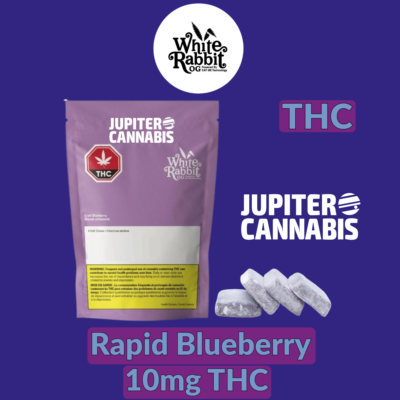 White Rabbit White Rabbit Rapid Blueberry Gummies - Jupiter Cannabis Winnipeg