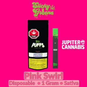 Sticky Greens Pink Swirl Disposable Vape