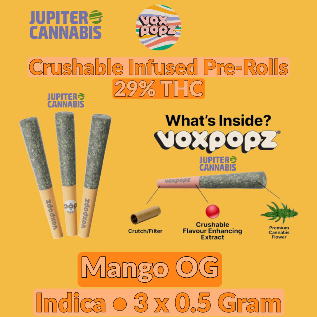 Vox Popz Mango OG Crushable Infused Pre-Rolls | Jupiter Cannabis Winnipeg