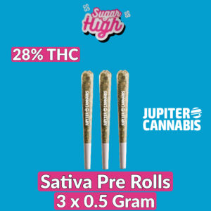 Sugar High Sativa Pre-Rolls 3 Pack