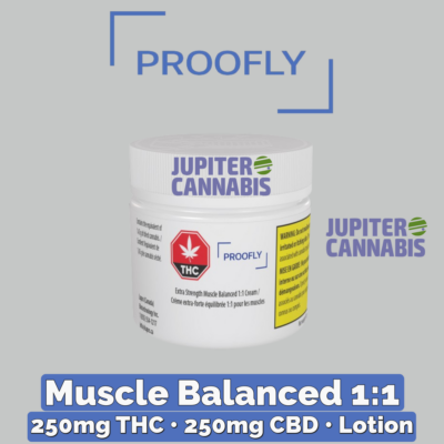 Proofly Muscle Balanced 1:1 Body Relief Cream - Jupiter Cannabis Winnipeg