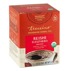 Teeccino Reishi Eleuthero Mushroom Herb Tea