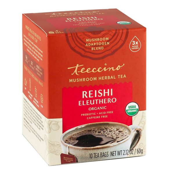 Teeccino Reishi Eleuthero Mushroom Herb Tea