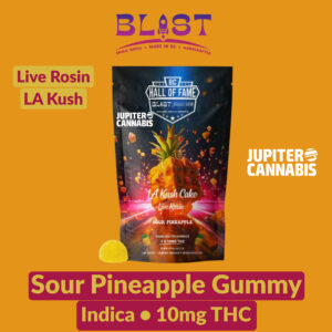 Blast Sour Pineapple LA Kush Live Rosin Gummy