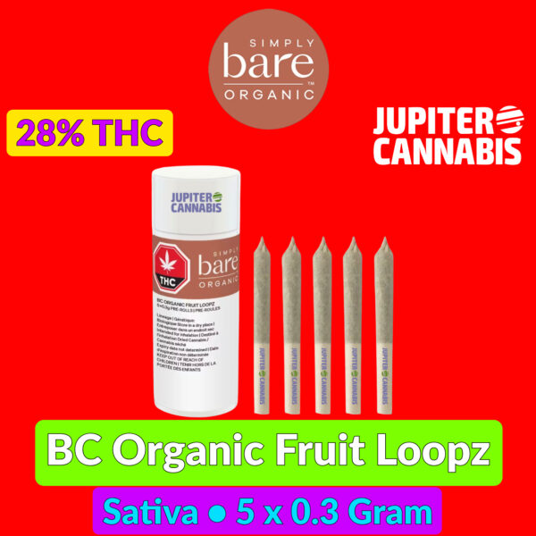 Simply Bare BC Organic Fruit Loopz Pre Rolls