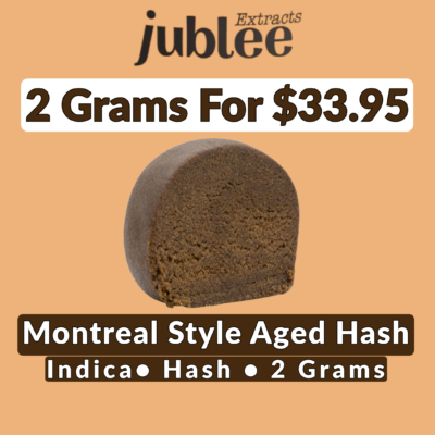 Jubilee Extracts Jublee Extracts Montreal Style Aged Hash 2 Grams - Jupiter Cannabis Winnipeg