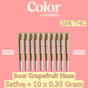 Color Cannabis Sour Grapefruit Haze 10 Pack