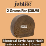 Jubilee Extracts Montreal Style Aged Hash 2 Grams