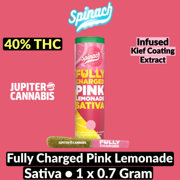 Spinach Fully Charged Pink Lemonade Infused Pre Roll