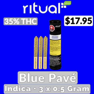 Ritual Sticks Ritual Sticks Blue Pave 3 Pack - Jupiter Cannabis Winnipeg
